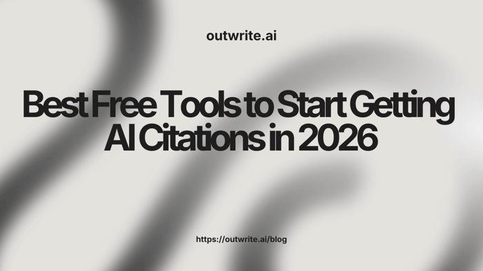 Best Free Tools to Start Getting AI Citations in 2026